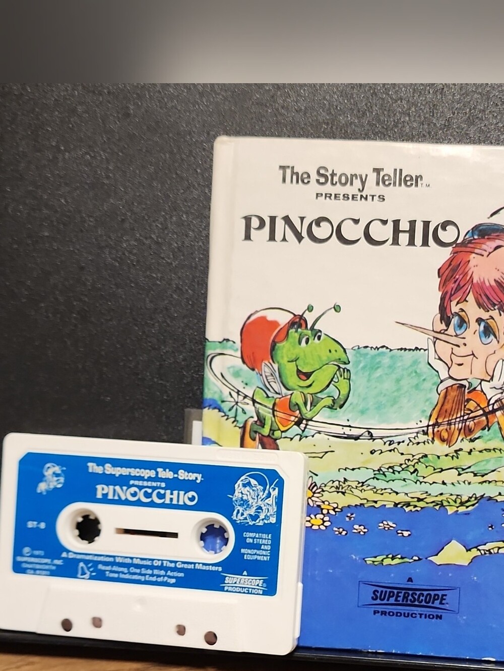 Pinocchio Storyteller Audio Cassette - Blue Superscope 1973